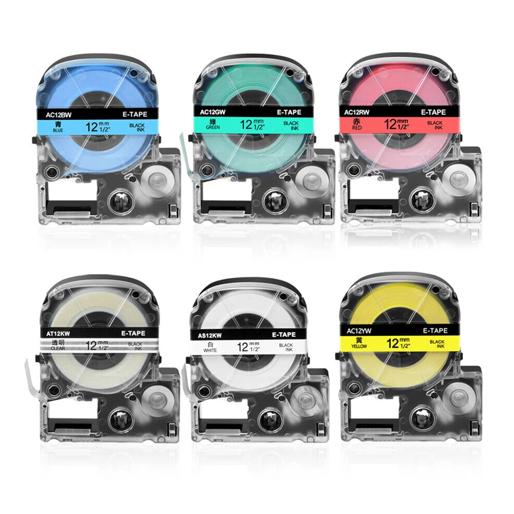 Waterproof and Abrasion Resistant 12mm Black on Red Label Tape Suitable for Power and Telecommunications Industries