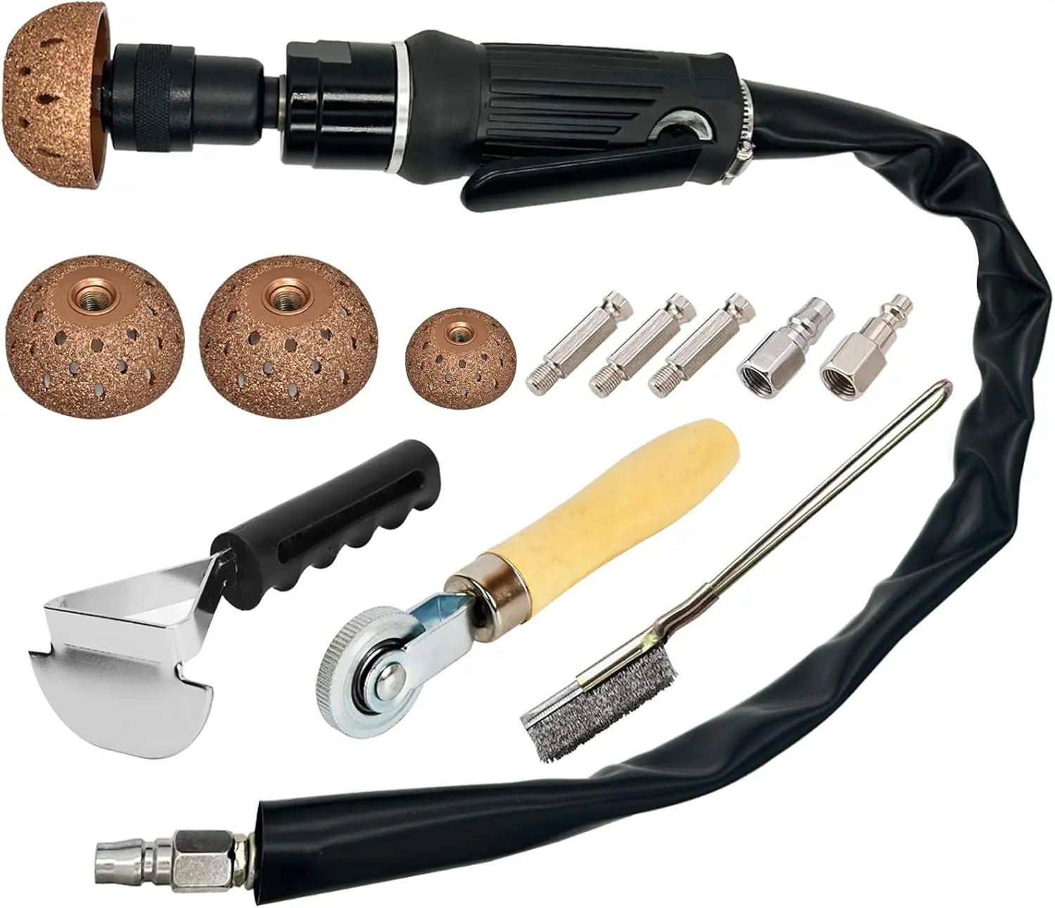 

2500 RPM Tire Repair Kit with Buffer, Scraper, Roller for Efficient Maintenance