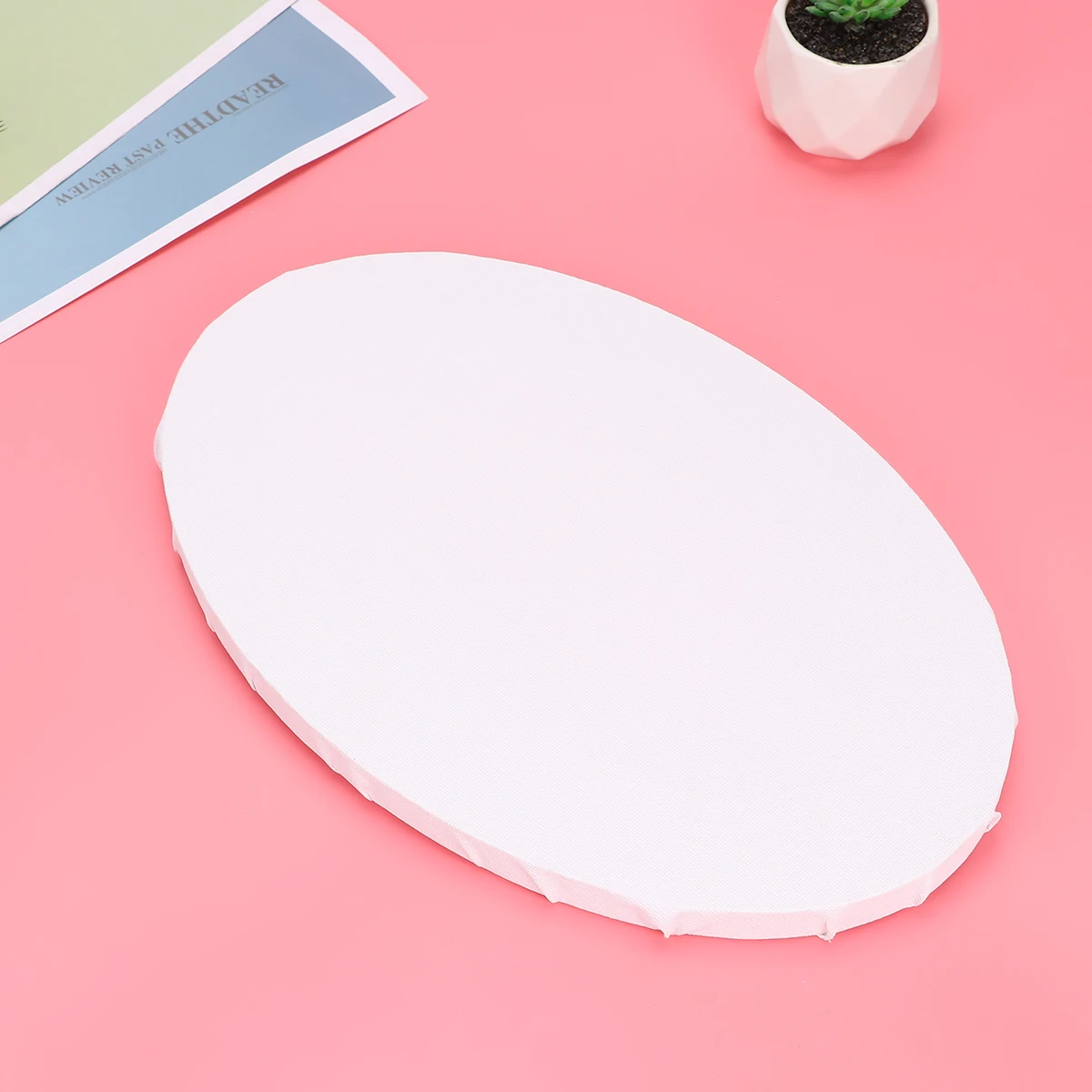 

2Pcs Oil Painting Panel Oval Irregular Canvas Drawing Board 20x30cm Cotton Durable for Student Artists Creative Painting Cloth