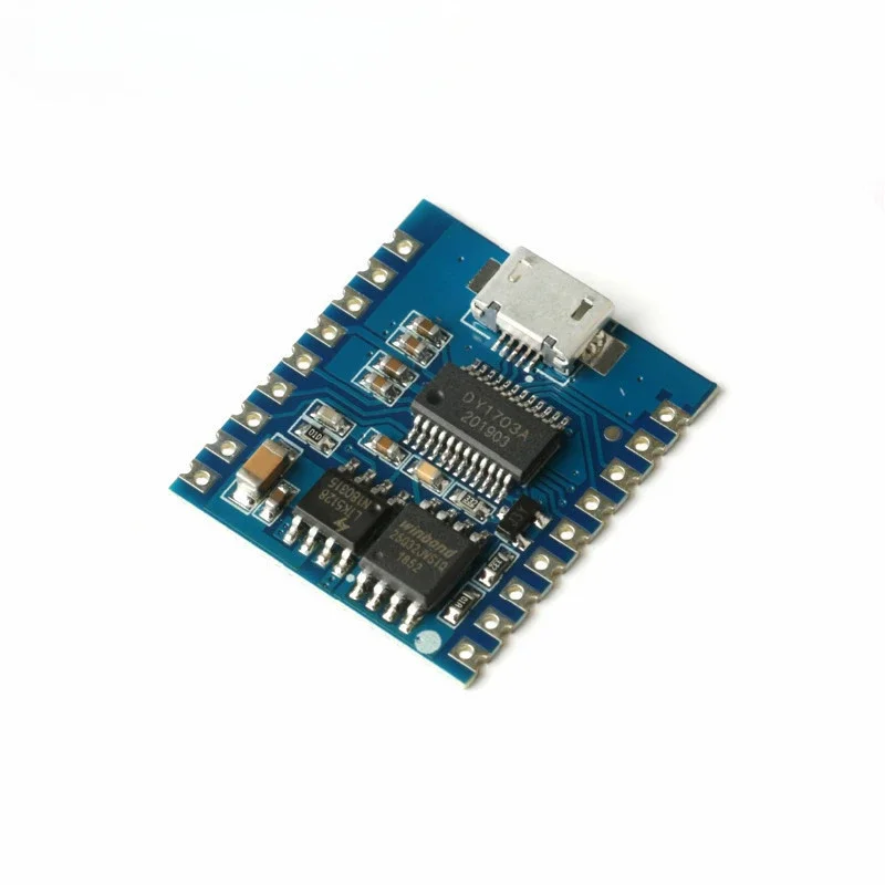 5PCS MP3 Player Module Voice Module 4MB Voice Playback IO Trigger Serial Port Control USB Download FLash DY-SV17F
