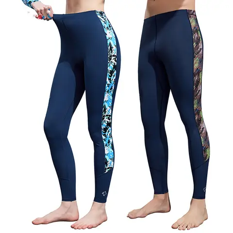 Men Women Lycra Rash Guard Surf Diving Pants High Elastic Tight Long Rashguards UV Protection Swimsuit Sunscreen Swimming Pants