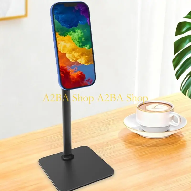 A2BA Flexible Phone Mount For Tabletop Use Offers Adjustable Height And Full Rotating Universal Fit Most Smartphones