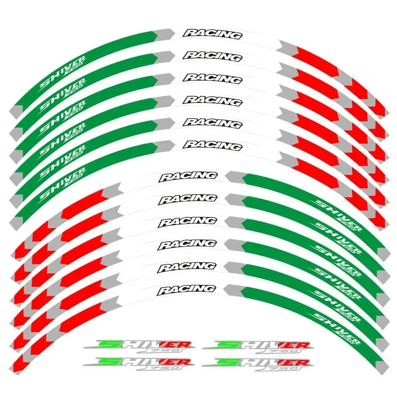 لأبريليا شيفر 750 قطع غيار الدراجات النارية كفاف عجلة الديكور ملصق لاصق لامع ورائع-C موتو