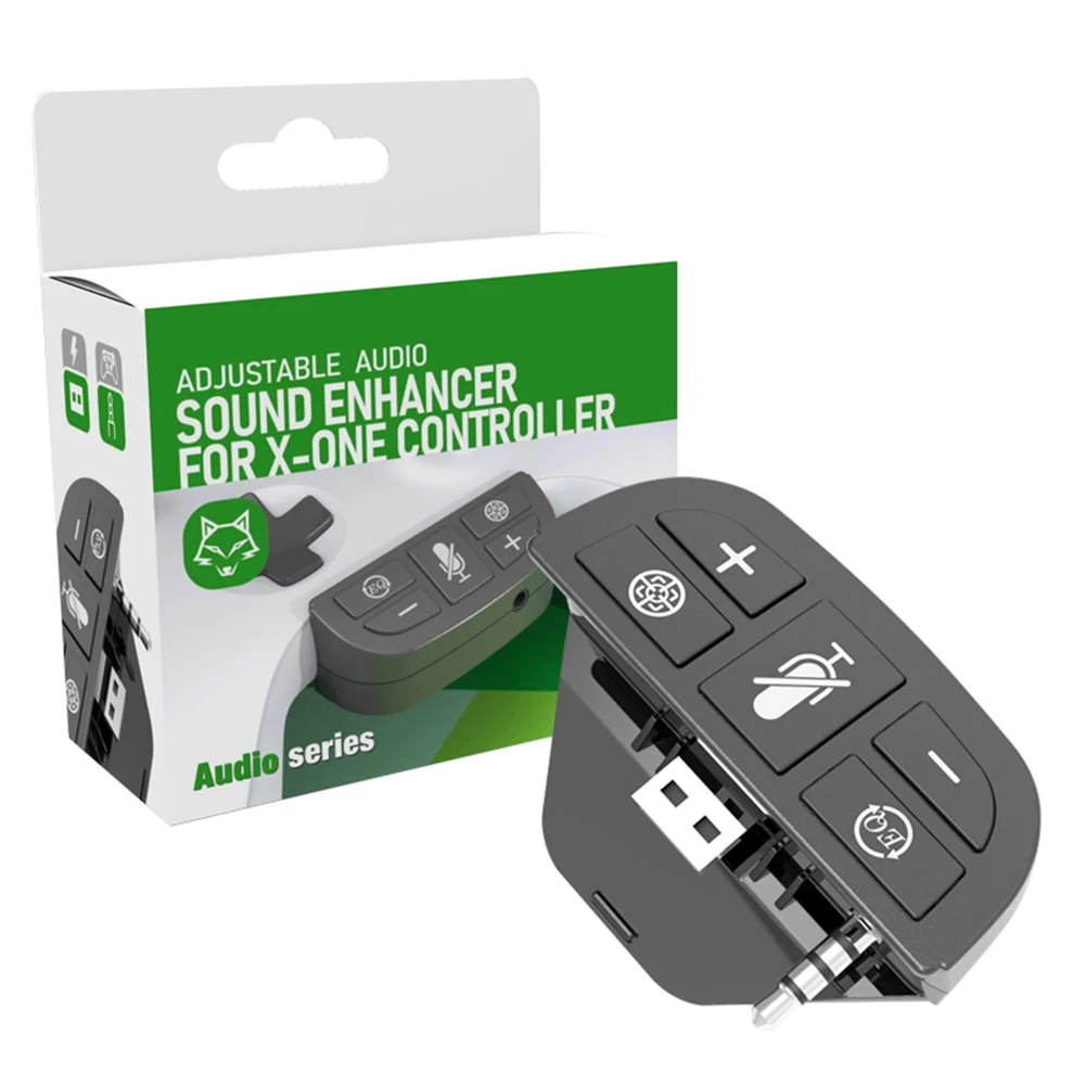 Gamepad Headset Adapter for Xbox One S/X/XSX/XSS/ELITE/ELITE2 3.5mm Audio Plug Controller Headphone Converter