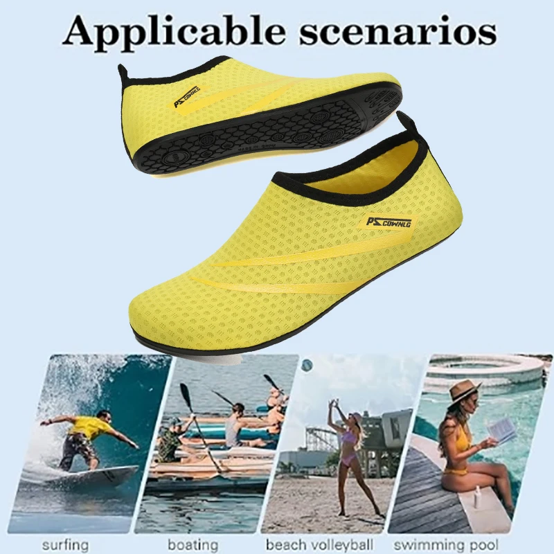 Unisex buty do wody miękkie plażowe antypoślizgowe buty do wody szybkoschnący oddychające pływanie nurkowanie Snorkeling Sneaker skarpety pantofel