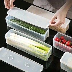 1Pc Noodle Storage Box Long Noodle Preservation Box Plastic Large Size Spaghetti Rectangle Food Fresh-keeping Sealed Box