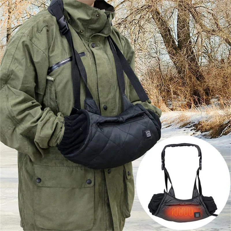 Electric Heated Hand Warmer Muff Cold Weather Fast Heating Thermal Glove Waist Bag For Outdoor Hunting Skiing Camping