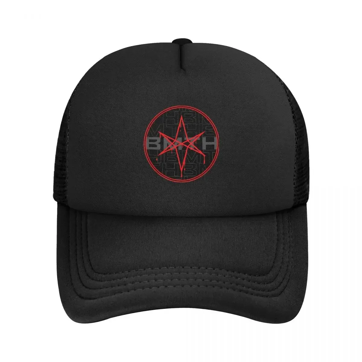 Bring Me The Horizons Hexagram Mesh Baseball Caps Unisex Sport Trucker Hat Breathable Polyester Hats Spring Trucker Cap