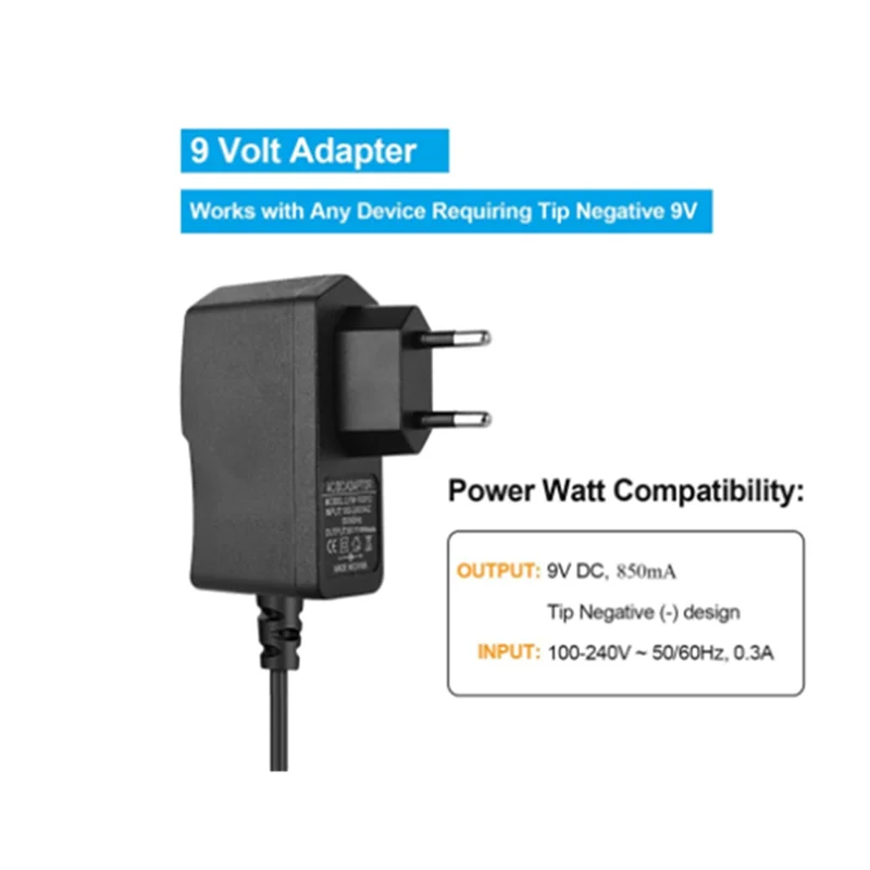 B04B-تأثير الغيتار الكهربائي دواسة محول الطاقة 5 طريقة كابل توصيل الطاقة مجموعة ديزي سلسلة سلك 9 فولت تيار مستمر 850Ma الاتحاد الأوروبي التوصيل #4