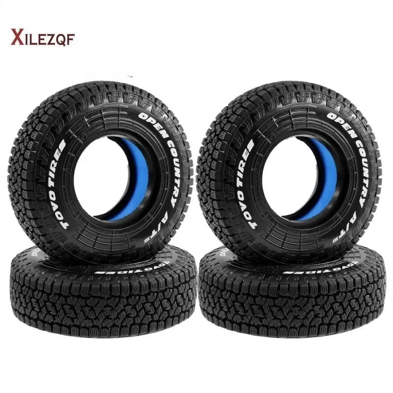 

4PCS 1.9 RC Crawler 105mm Rubber Tires for 1:10 RC Rock Crawler Car Axial SCX10 W229 TRX4