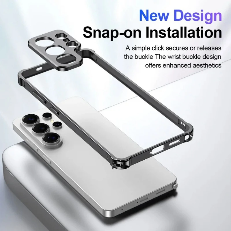 Luxuriöses Leichtgewicht-Aluminiumlegierungs-Gehäuse für Samsung Galaxy S26 Ultra S25 Ultra S24 S23 Ultra S26 Plus mit Linsenschutz und Stoßfestigkeit