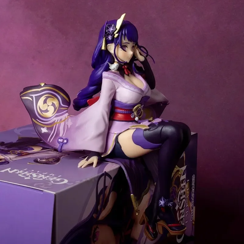 17 cm Genshin Impact Anime Figuren Raiden Shogun Statue Gk Figur Mädchen Modell Puppe Sammlung