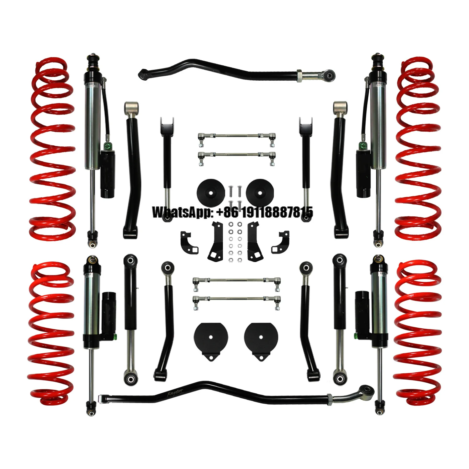 

2007-2018 for Jeep Wrangler JK 2.5 / 3.5 '' Suspension Lift Kit Control Short Arm Shocks Track Bar