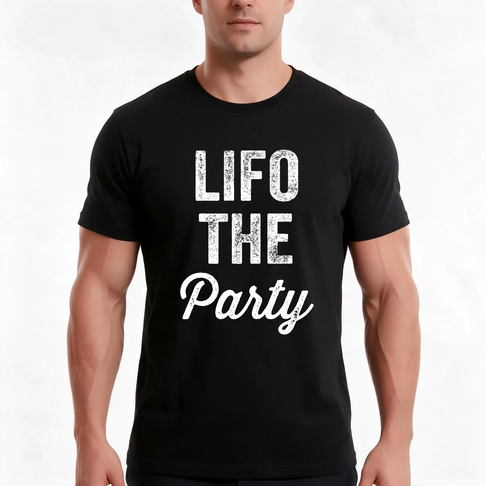 Lifo the party - accounting lover T-Shirt, Summer Casual Cotton Tee, Oversized Streetwear Tops, Vintage Graphic Print