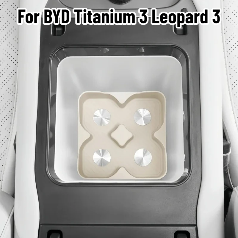 For BYD Titanium Leopard 3 Anti-Slip Silicone Refrigerator Limit Pad Central Control Protective Mat Off-Road Interior Mod Parts