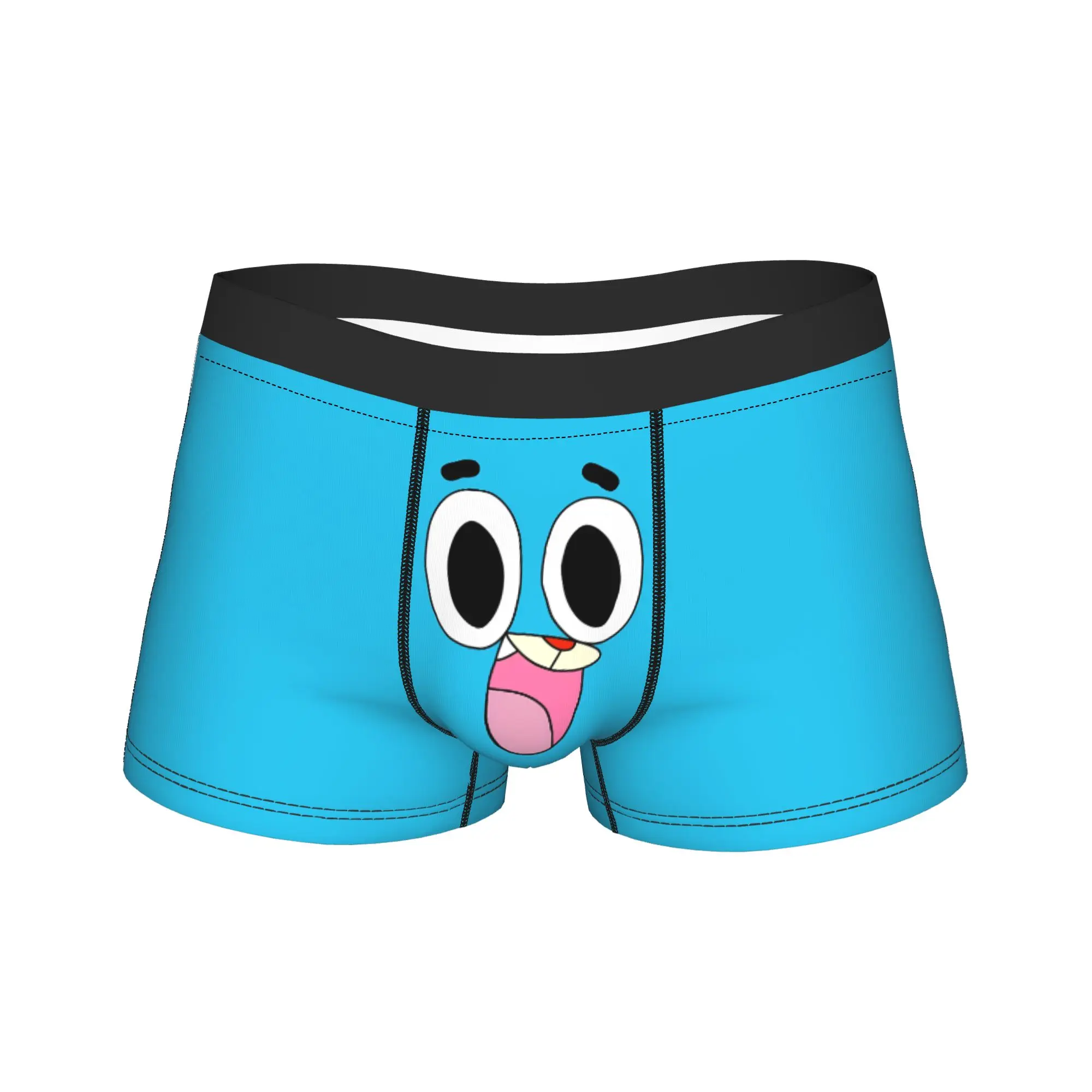 Gumball Gum Ball Watterson Amazing Cartoon Underwear Males Panties Customs Breathable Boxershorts Shorts Briefs Plus Size
