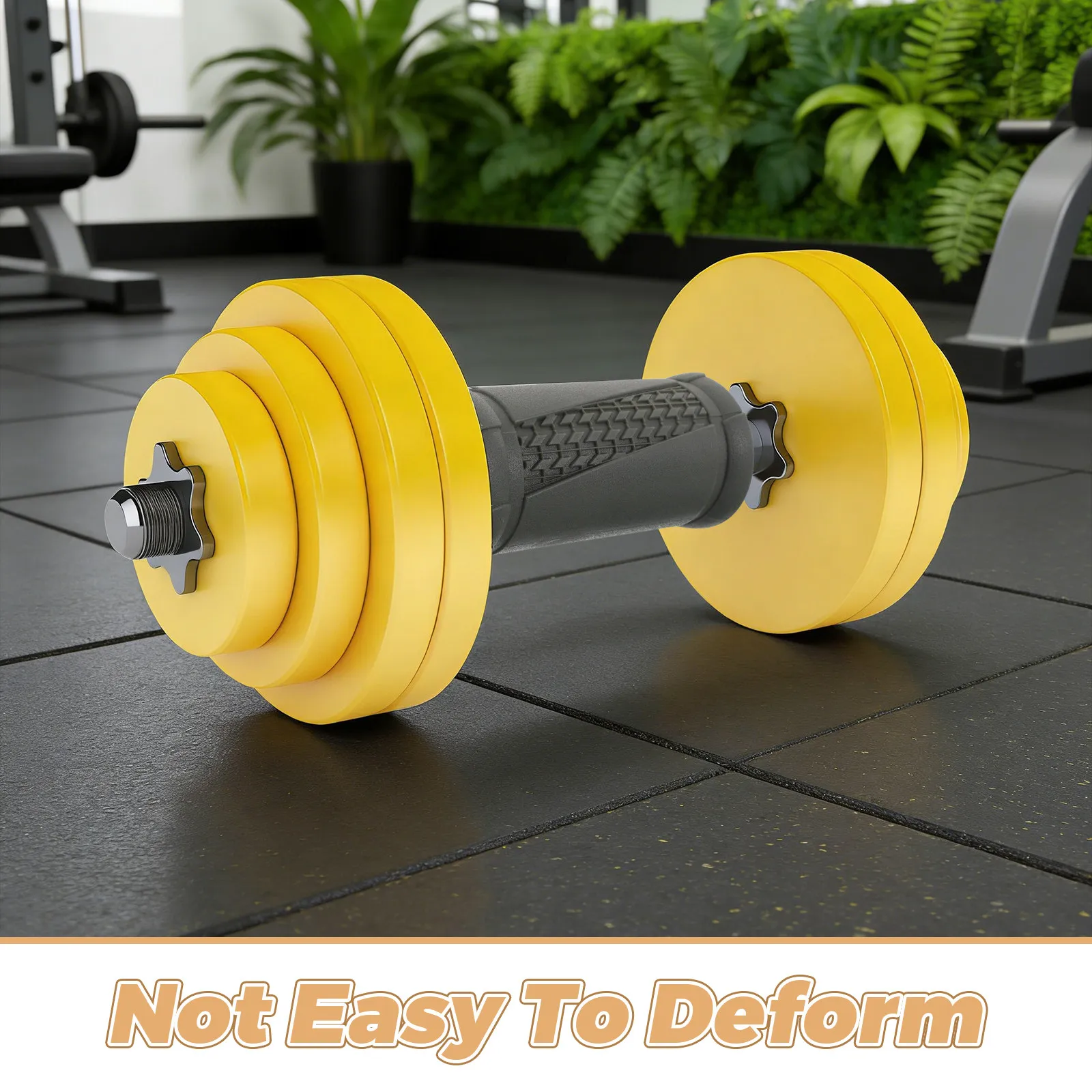 2Pcs Dumbbell Handles Grips Non Slip Barbell Handle Protectors for Fitness Strength Training Reusable Gym Equipment Covers Gray - view 3