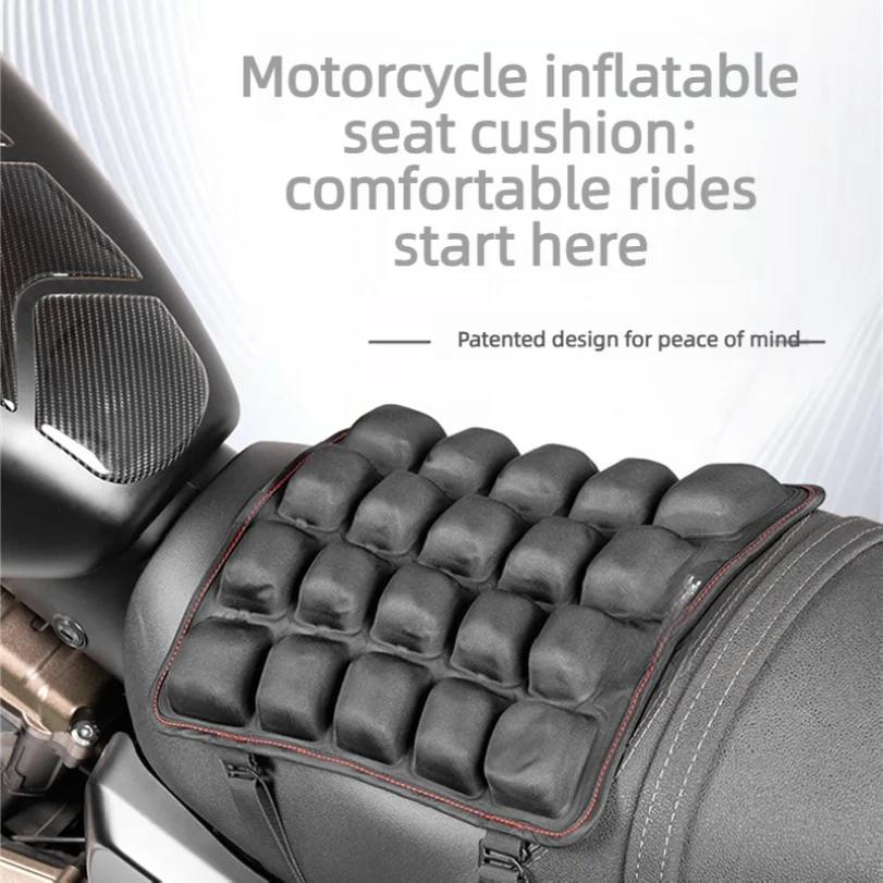 Motorcycle Seat Cushion Summer 3d Shock-absorbing Electric Vehicle Seat Cushion Cover Airbag Seat Cover