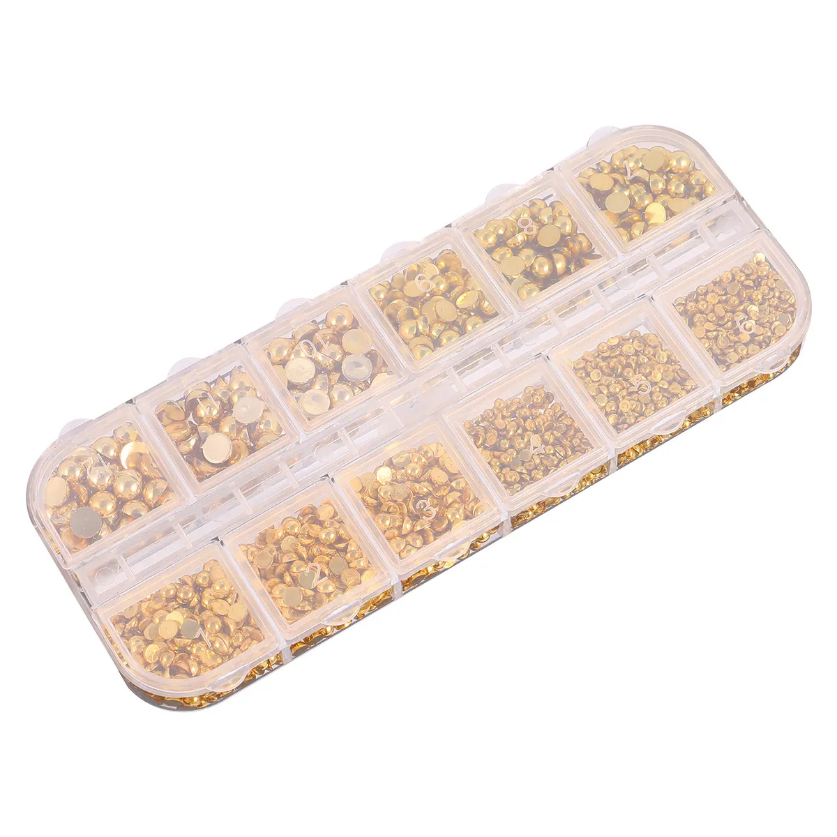 

1 коробка наклеек для ногтей с жемчугом и стразами, золотой полукруглый дизайн, модный декор для маникюра для женщин, привлекательные аксессуары для ногтей своими руками