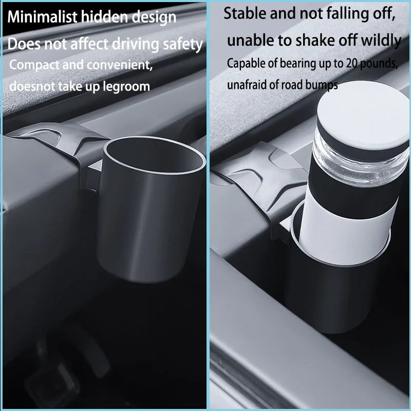 For Tesla Model3 Highland / Model 3/Y Water Cup Holder Dashboard Storage Cup Holder Organizer Dashboard Left Accessories