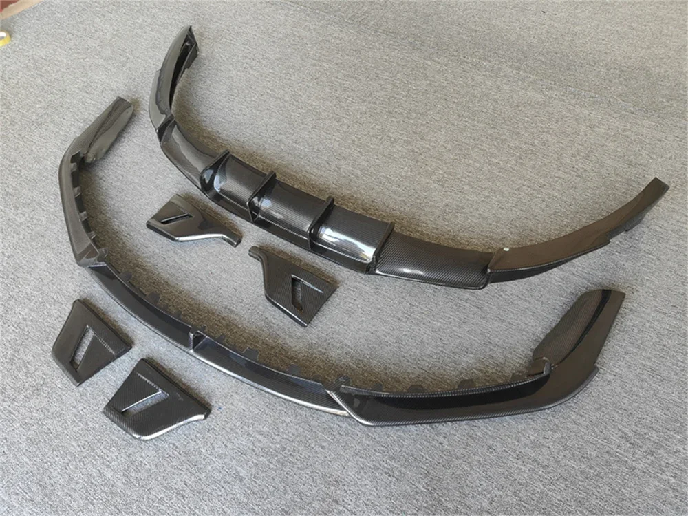 Hot Selling for 911 992 Body Kit High Quality Genuine Carbon Fiber Upgrade X-Style Front Lip and Rear Diffuser