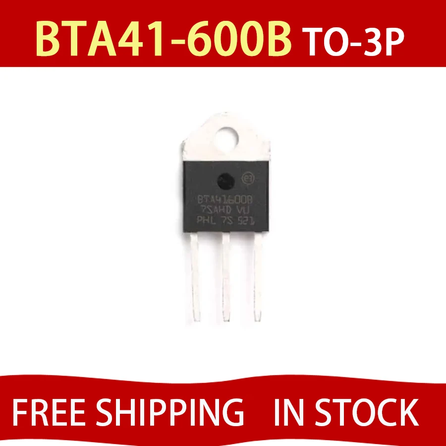 5PCS BTA41-600 BTA41-600B BTA41600B BTA41600 BTA41 TO-247 600V Triacs IC in Stock