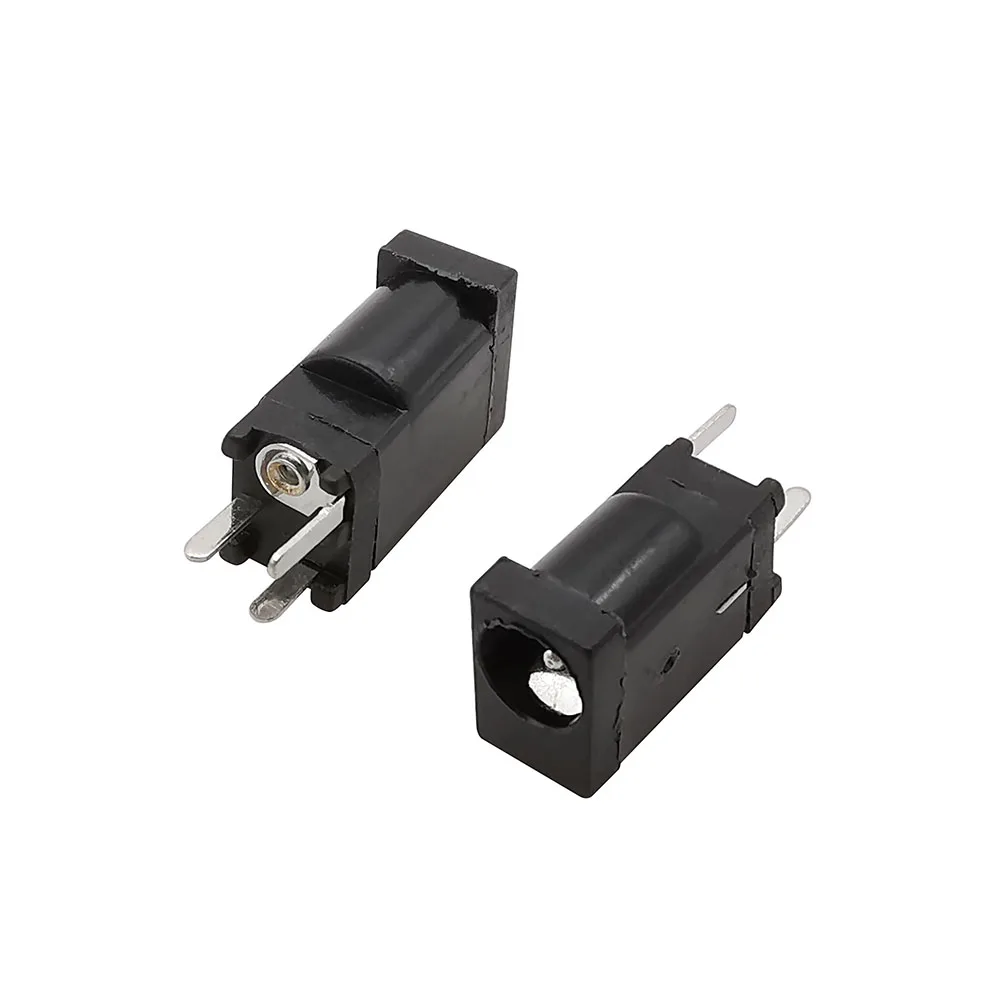 5/10/20Pcs DC Sockets DC002F DC-002D 3.5 x 1.3mm Power Female Socket DC-002F DC002D 3.5*1.3mm connector 180° Vertical