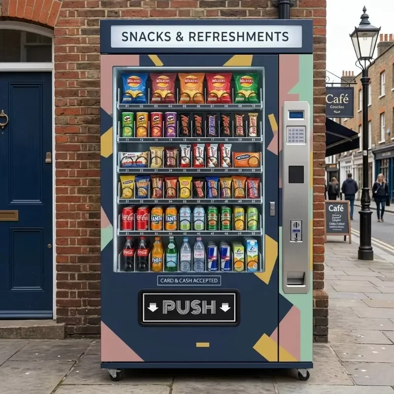 Custom Combo Vending Machine with Card Reader Frozen Food Ai Smart Snack and Drink Vending Machine for Foods and Drinks
