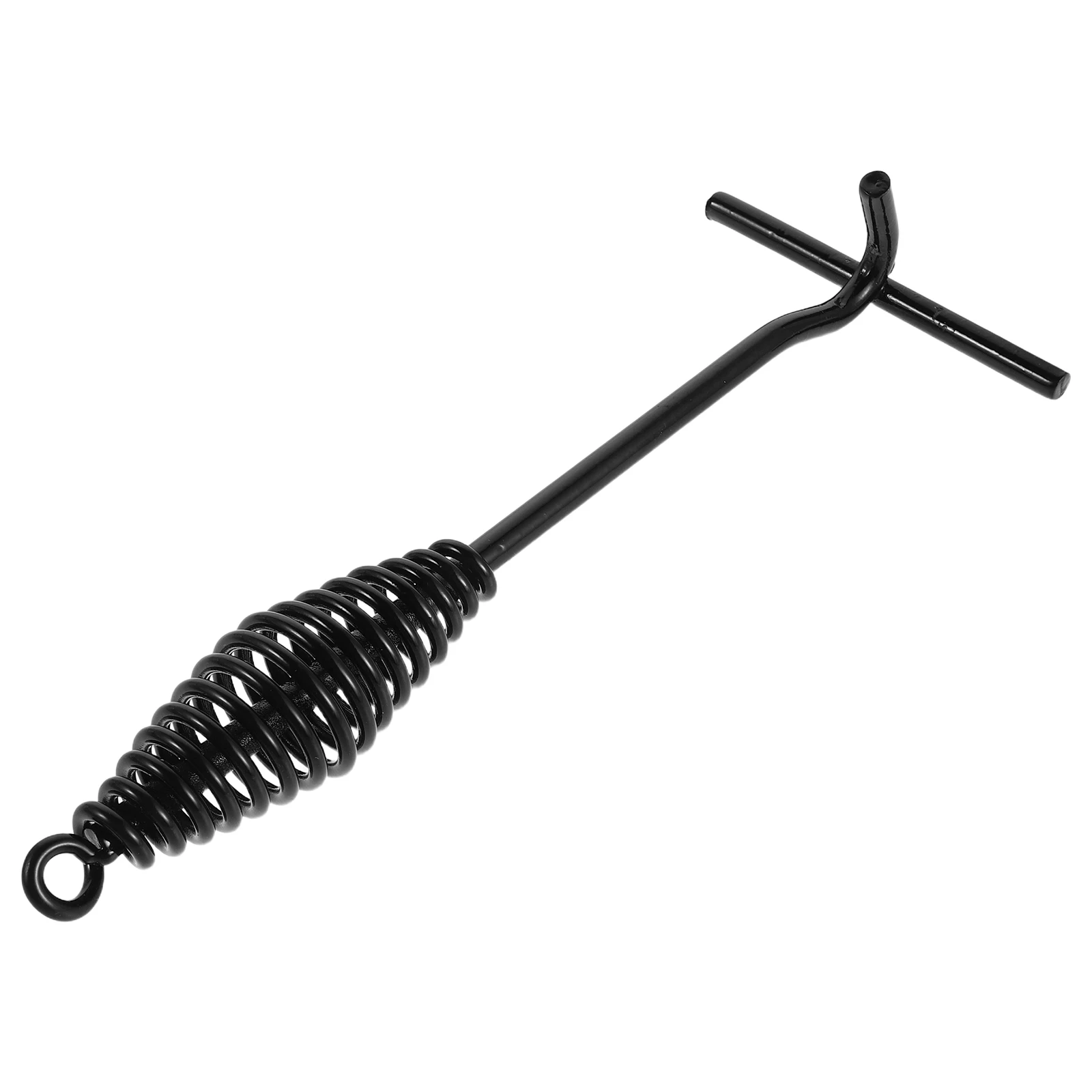 Levantador de tampa de ferro fundido de 25cm com aperto espiral ergonômico gancho universal para tampa de panela para forno holandês cozinha ao ar livre equipamento de acampamento