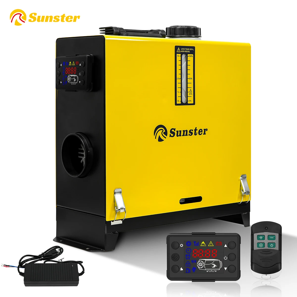 8kw الديزل سخان 12 فولت/24 فولت/220 فولت الكل في واحد الديزل مسخن الهواء ث/عن بعد LCD التدفئة السريعة لشاحنة RV متنقل قافلة شاحنة السفينة #1