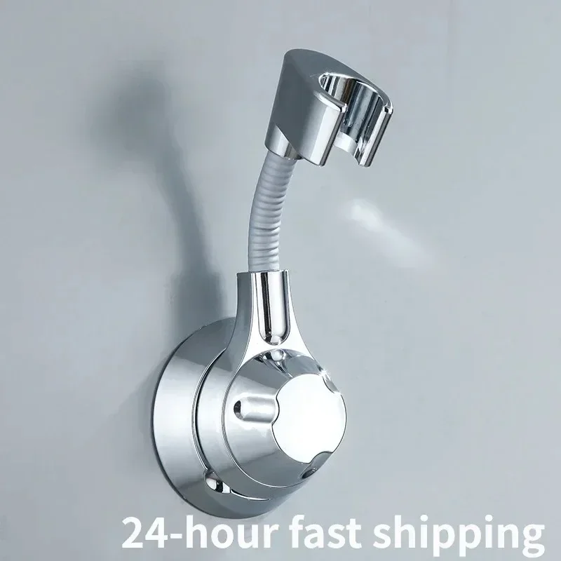 

Suction Cup Shower Holder Adjustable Shower Head Holder Nozzle Handheld Holder Punch-Free Multi Angle Rotation Shower Bracket