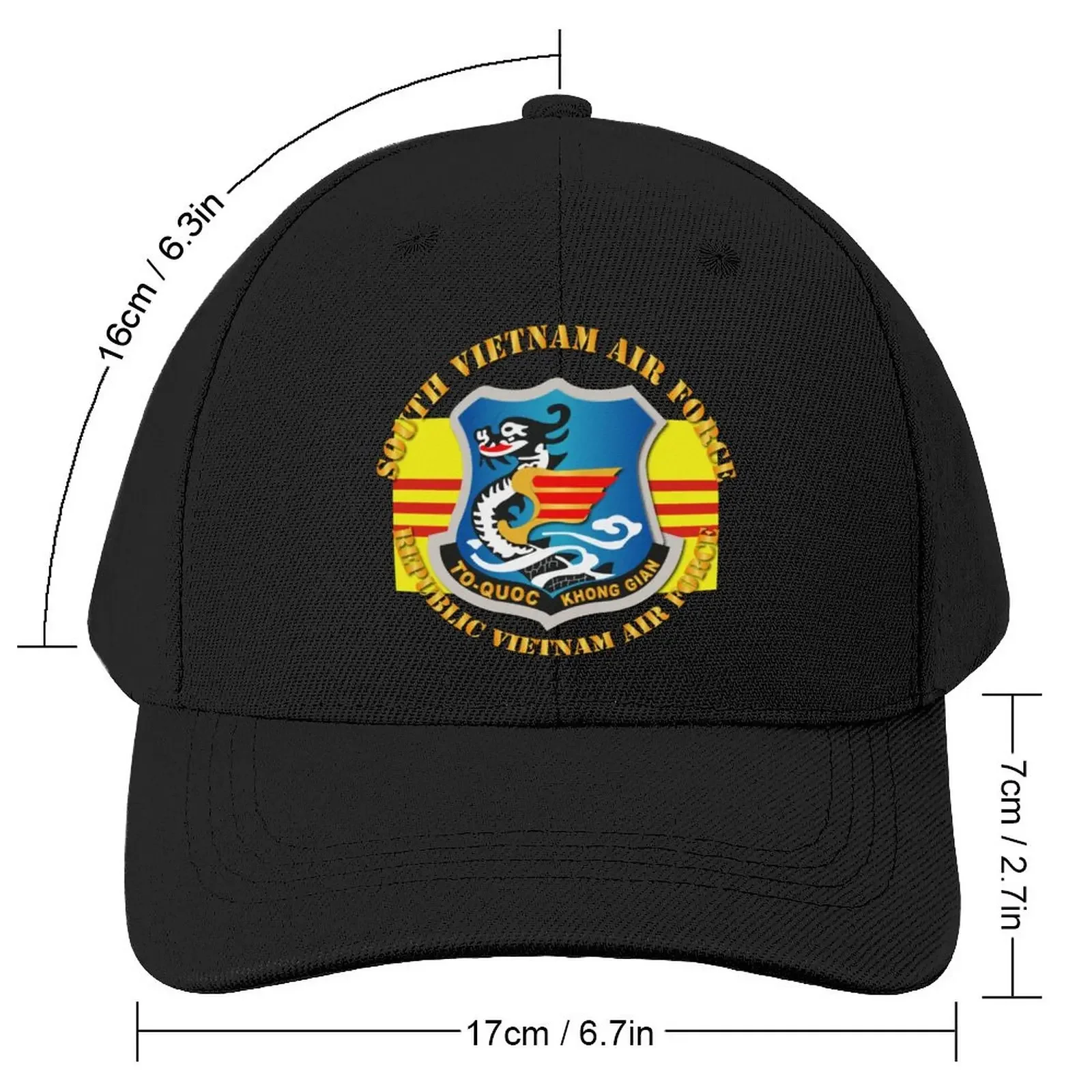 SVAF - South Vietnam Air Force w Flag Txt Baseball Cap New Hat Military Tactical Cap Golf Hat Women\'S Cap Men\'S