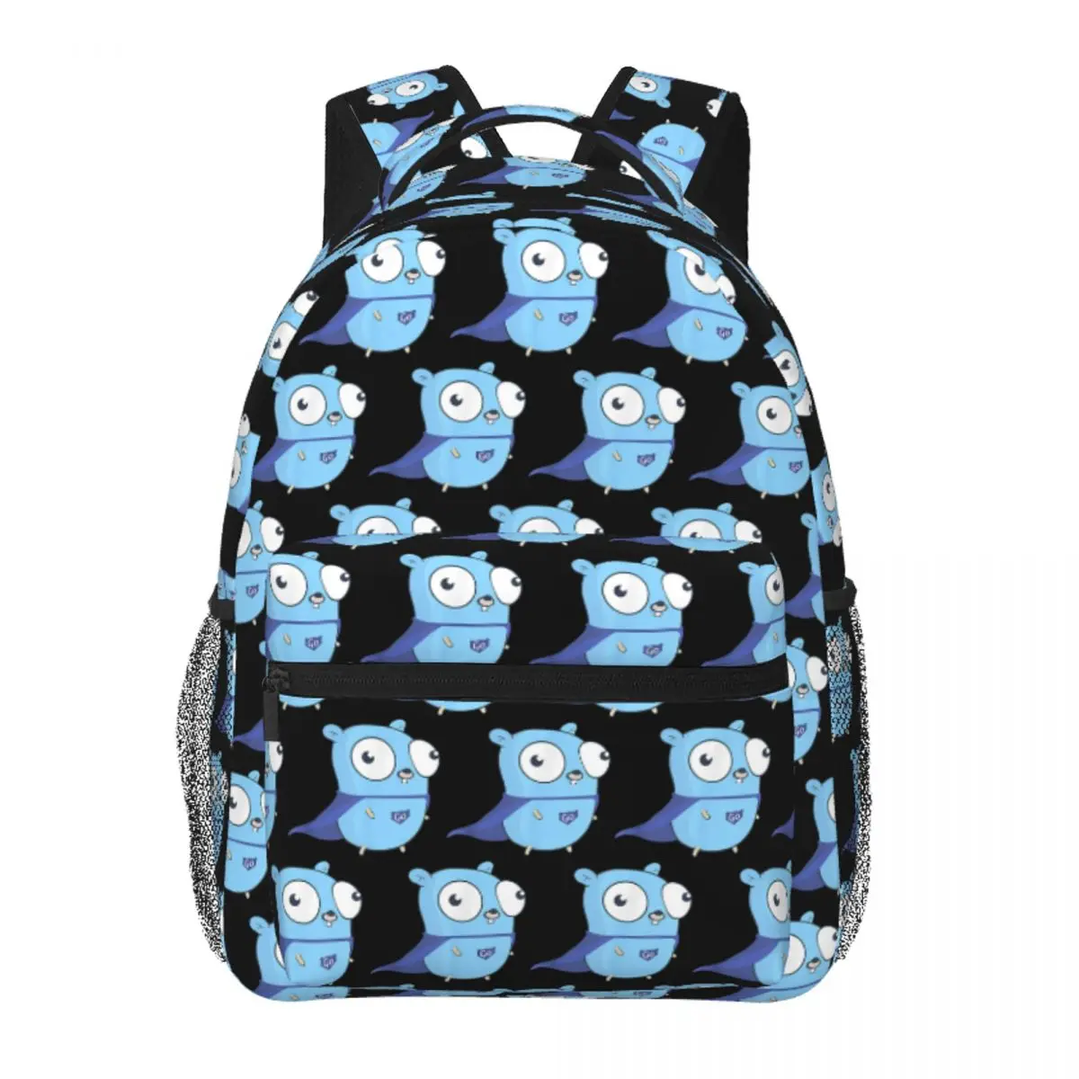 

Developer Go Super Golang Backpack Student Boys Girls BookBag Kids School Bag Computer Shoulder Bags for Men Women