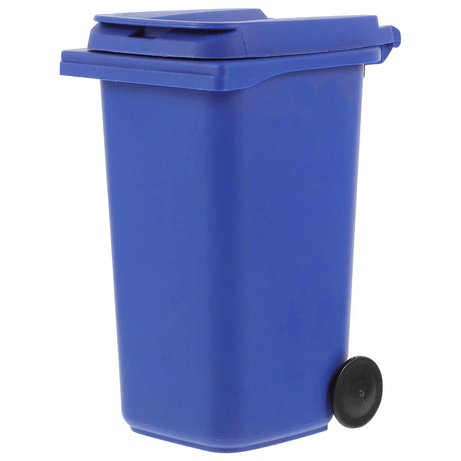 

Desktop Plastic Trash Can Mini Recycling Bin Garbage Stainless with Lid Toy Room Office