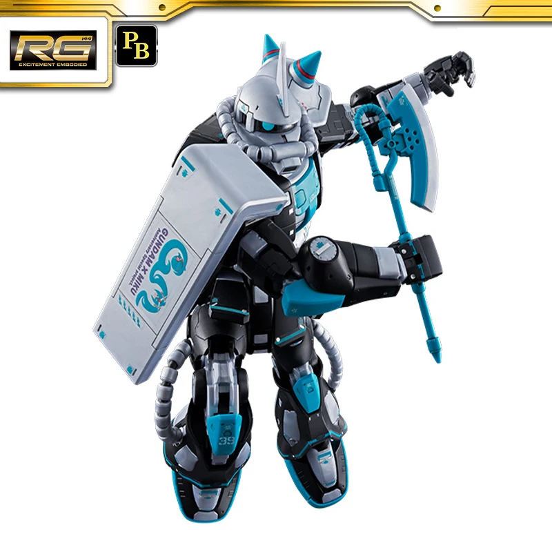 BANDAI PB LIMITED GUNDAM X Miku Anniversary Special Project RG 1/144 MS-06S ZAKU II [HATSUNE MIKU Ver.] مجموعة شخصيات الرسوم المتحركة