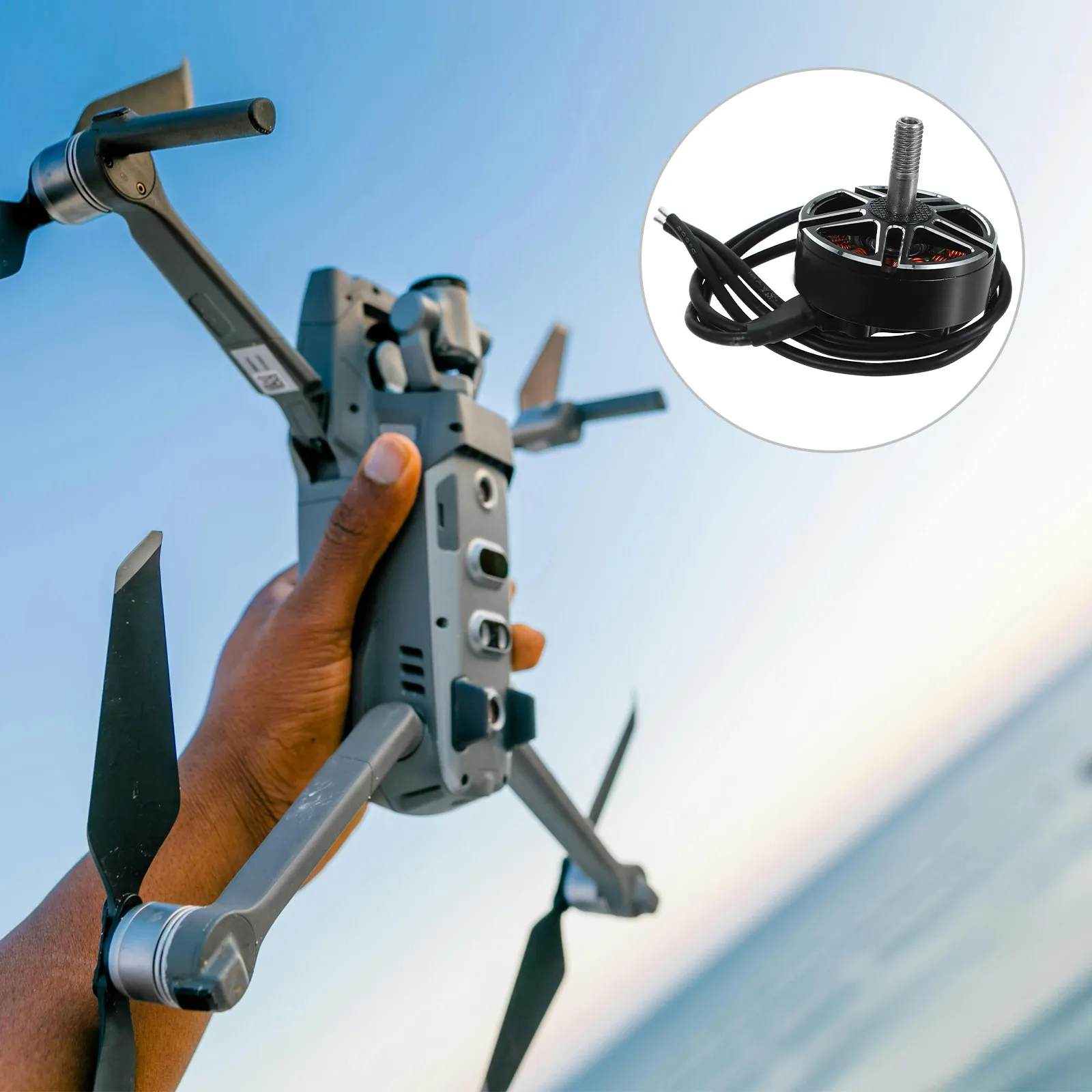 1300Kv Brushless Electric Motor 6S for Applications High Power Output Long Service Life Alloy Body Small Motor for Home