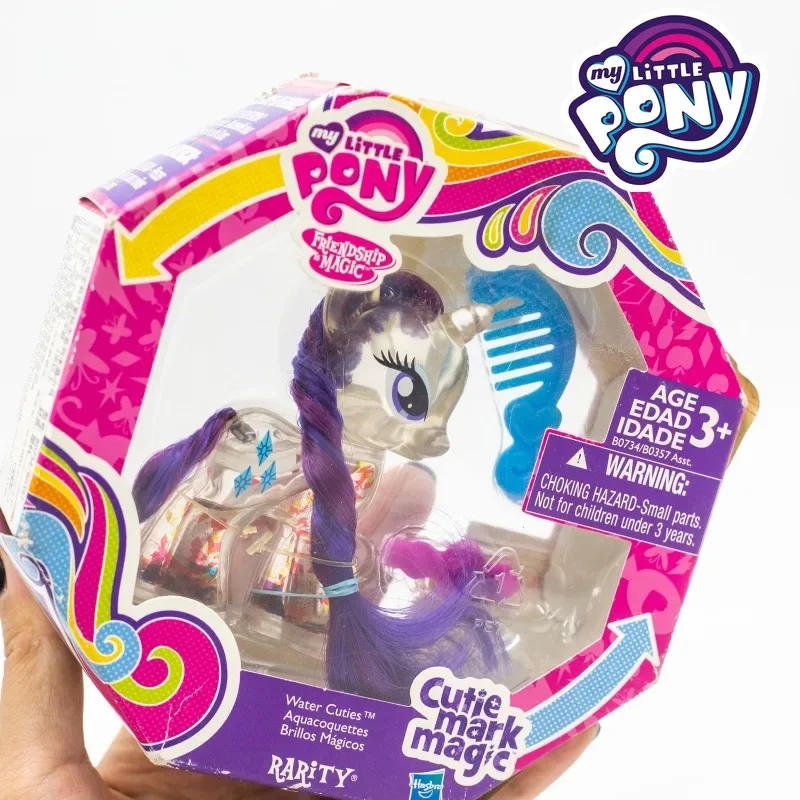 Hasbro My Little Pony Crystal Trasparente Anime Figura Esplora Equestria Twilight Sparkle Rarity Action Figure Giocattoli di modello