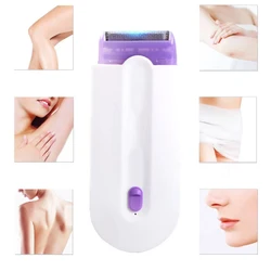 2in1 Laser Painless Hair Removal Kit USB Rechargeable Women Body Face Leg Bikini Hand Shaver Hair Remover Touch Epilator