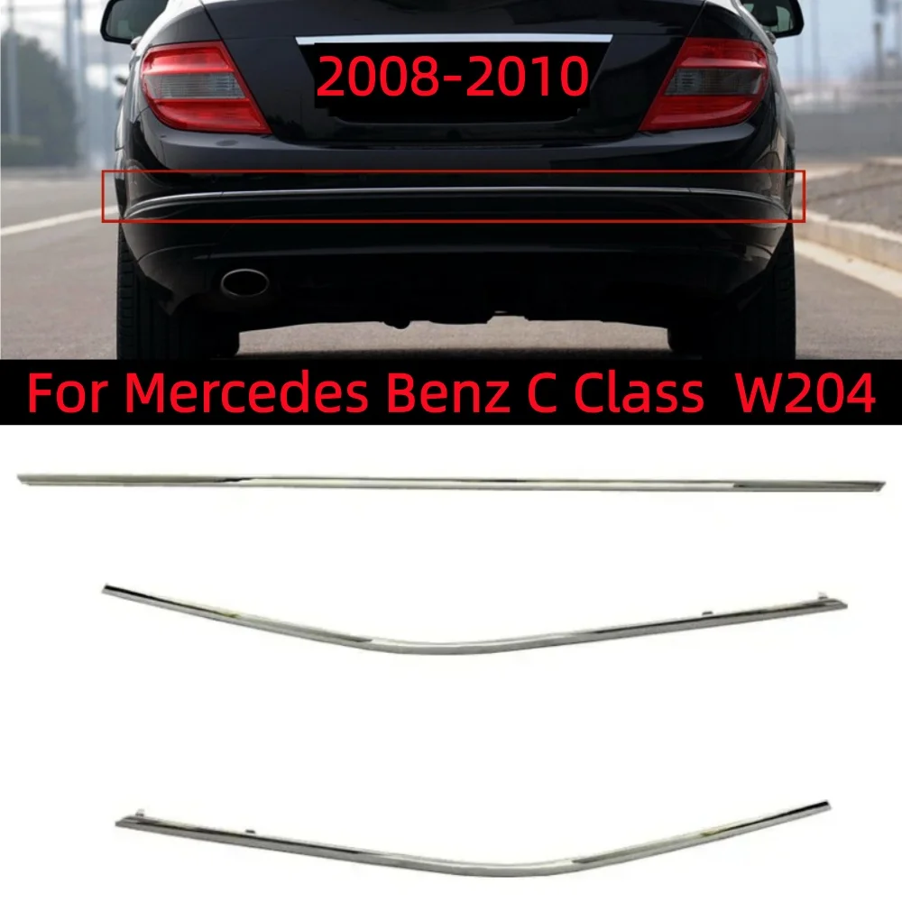 

Хромированная декоративная накладка на задний бампер для Mercedes Benz C-класса W204 2008-2013
