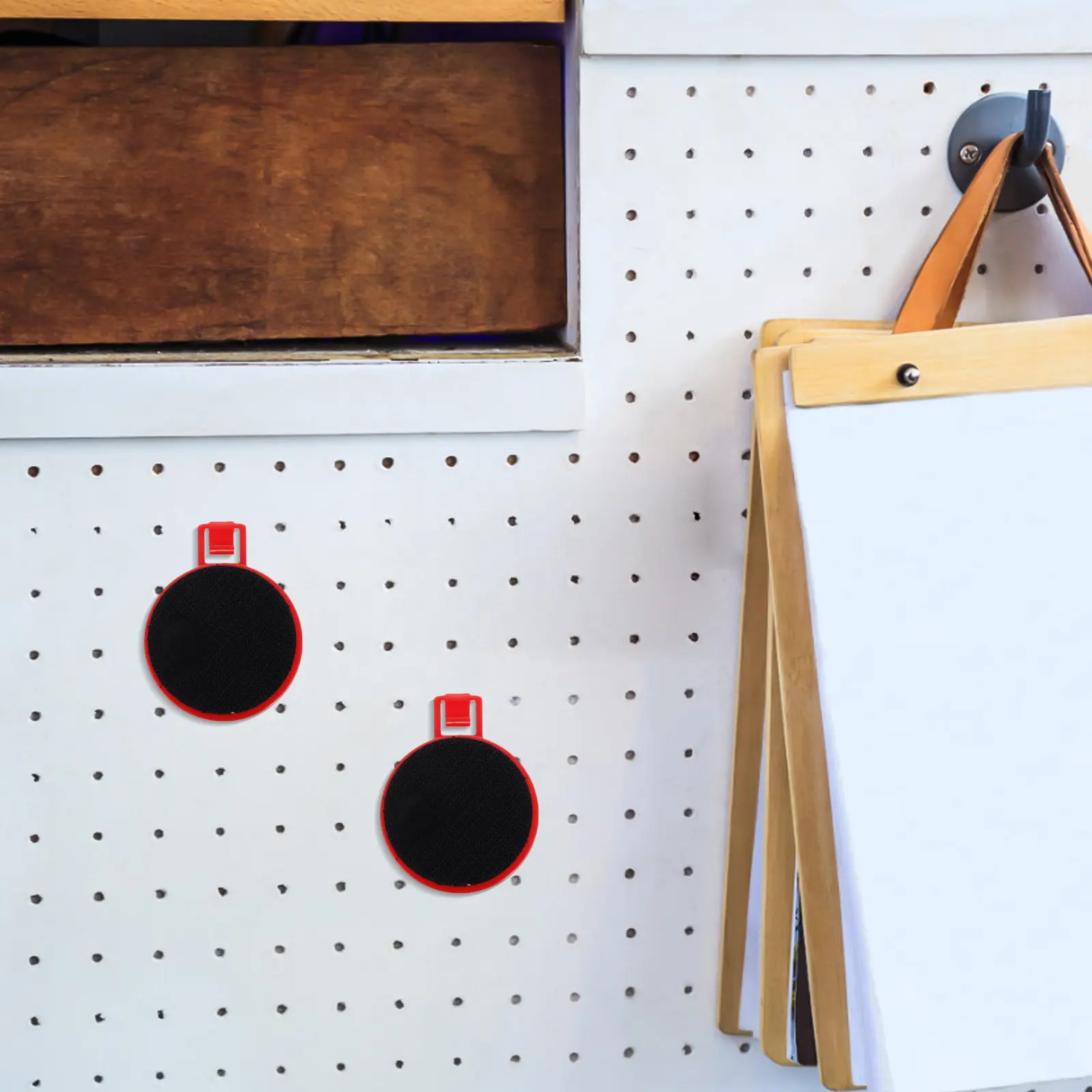 2pcs Pegboard Hooks for Hanging Polishing Machine Holder Wall Display Red Accessories Tool Organizer Garage Workshop Storage