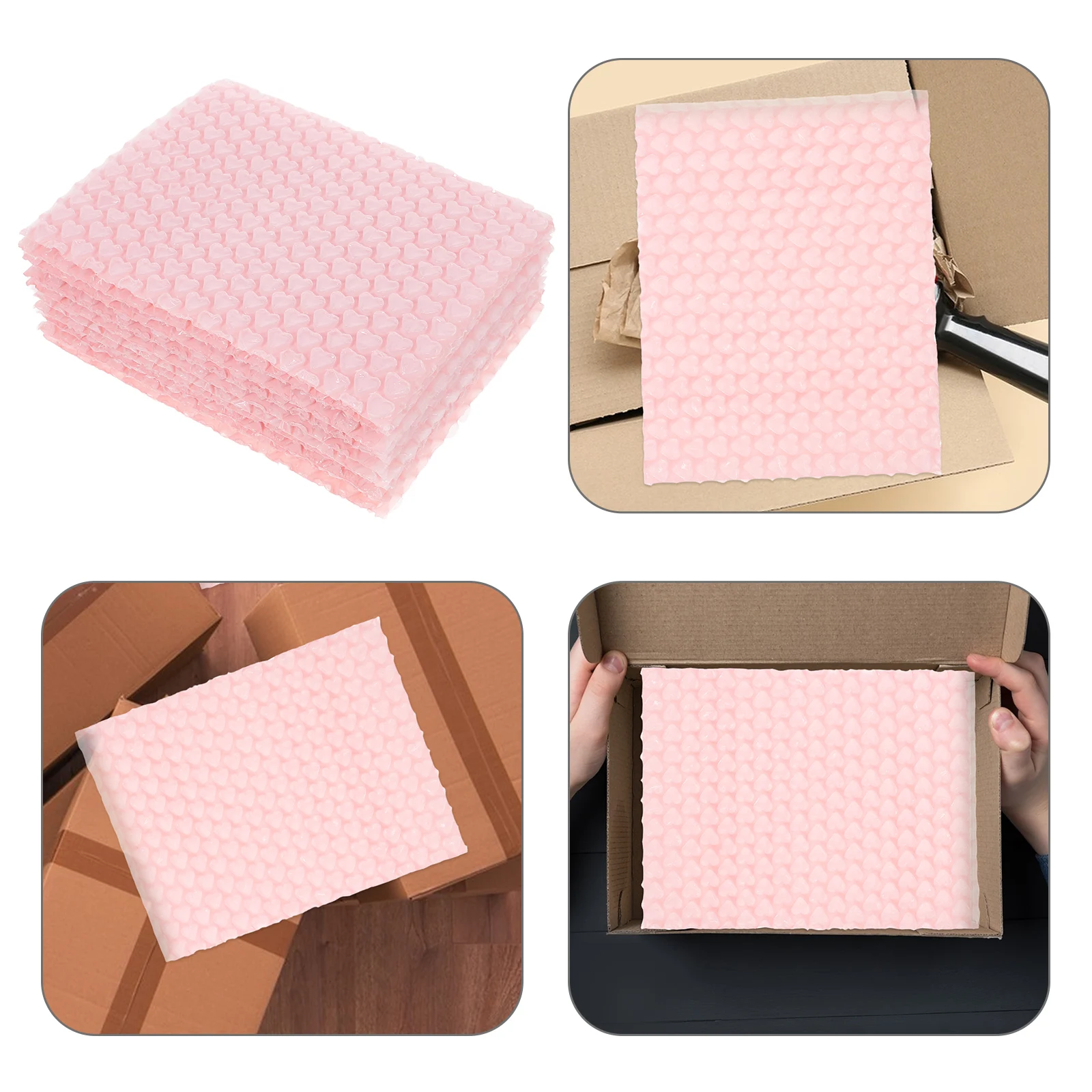 10 шт. креативные почтовые конверты с пузырьковой подкладкой, упаковка, почтовые конверты с сердечками, розовые сумки, дизайн