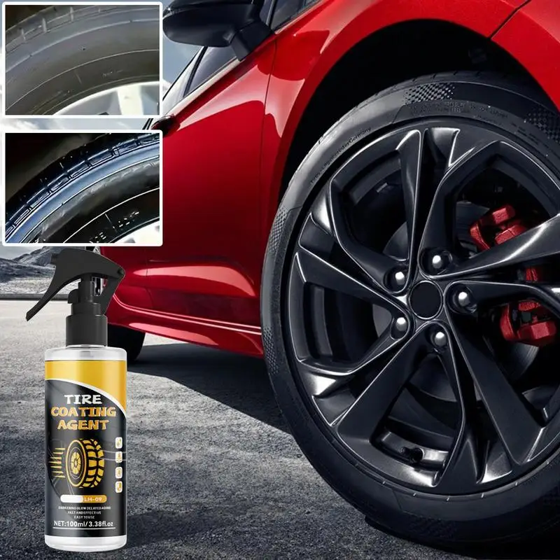 

Car Tire Polish Spray 100ml Tire Dressing Spray Efficient Tire Coating & Dressing Tire Cleaner & Wheel Cleaner Long Lasting Car