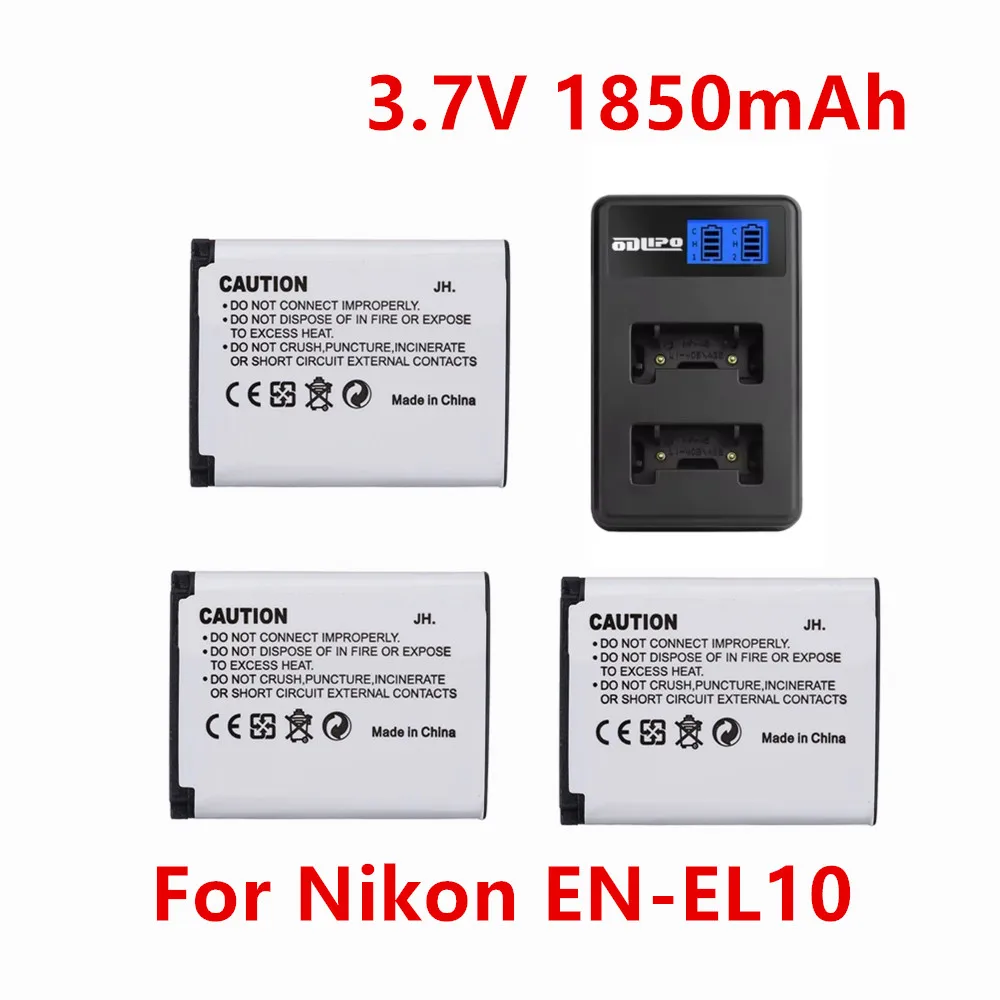 3.7V 1850mAh Li-40B Li40B Li 40B Li-42B EN-EL10 EN EL10 ENEL10 NP-45 Digital Camera Battery for Olympus Nikon Fujifilm Kodak