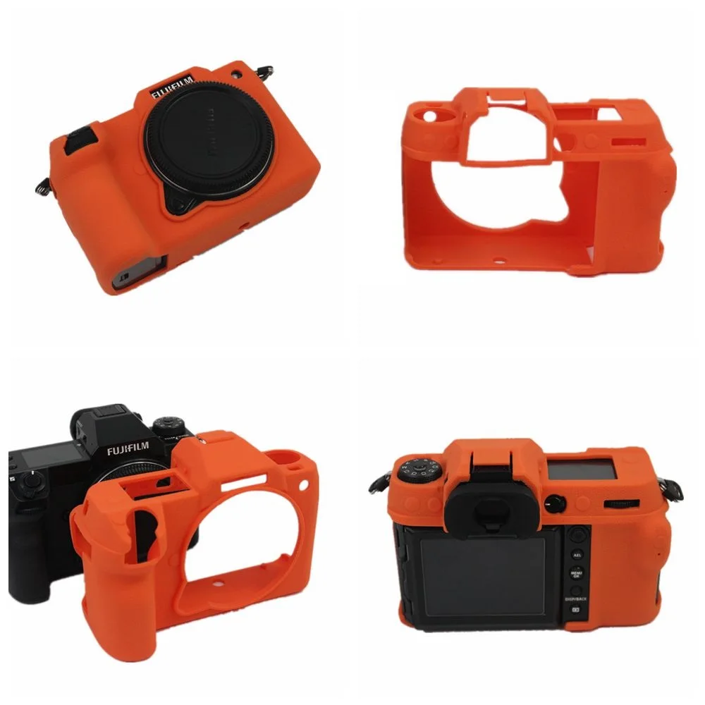 Funda de goma de silicona para cámara Digital Fujifilm GFX100SII GFX100S GFX50SII, marco Protector, carcasa de piel