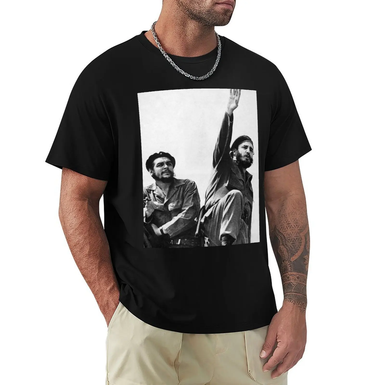 Che and Fidel T-Shirt Casual Graphic Print Tee