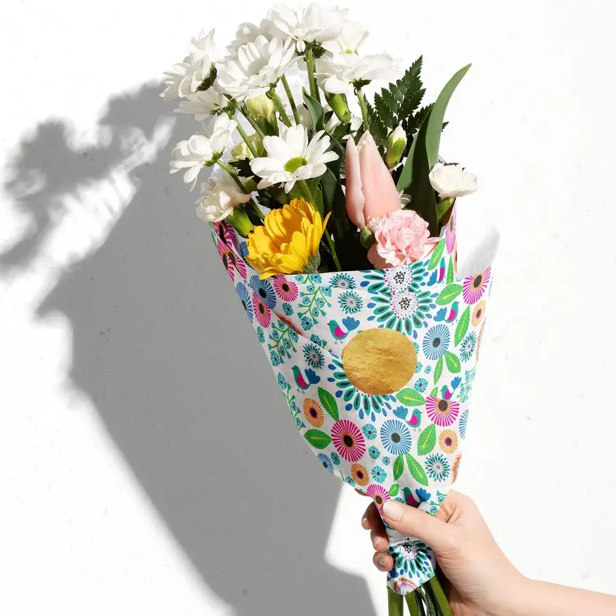 عدد 240 ورقة عدد 20 × 30 مناديل ورقية مطبوعة ممتازة متوفرة في 12 تصميمًا، بيتونيا جميلة