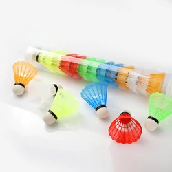 6 stks/set Kleur badminton kleur plastic schuim balhoofd outdoor vrijetijdssport hit resistente stabiliteit training bal Shuttle