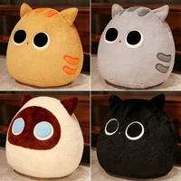 10cm Lovely Cartoon Cat Dolls Stuffed Soft Animal Kitten Plush Pillow Toys Kawaii White Black Cat Gift for Children Girls