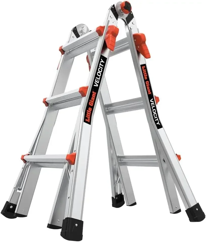 Little Giant Ladder Systems, Velocity, M13, 13 Ft, Multi-Position Ladder, Aluminum, Type 1A, 300 lbs Weight Rating, (15413-001)