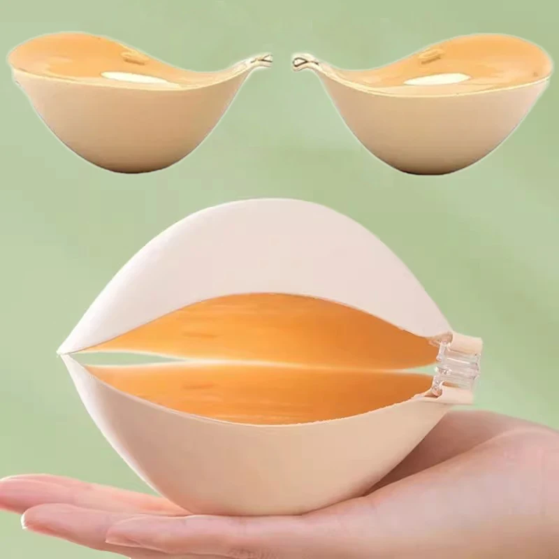5cm Thick Bra Padding Silicone Invisible Bras for Women Seamless Push Up Breast Stickers Pad Women's Nipple Cover Underwear